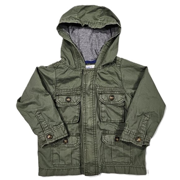 Carter’s Green Utility Hooded Jacket | 24 Months - Picture 1 of 8